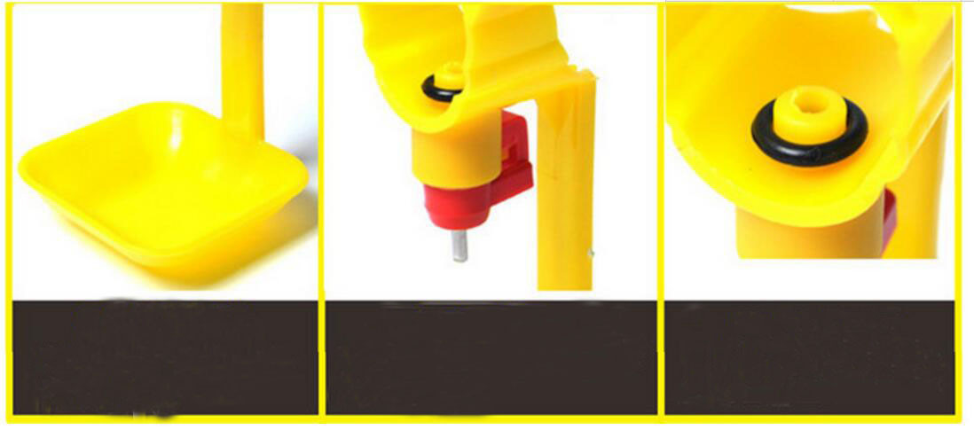 3/4'' Automatic plastic chicken nipple drinker with drip cup for poultry/ quail/bird QL207