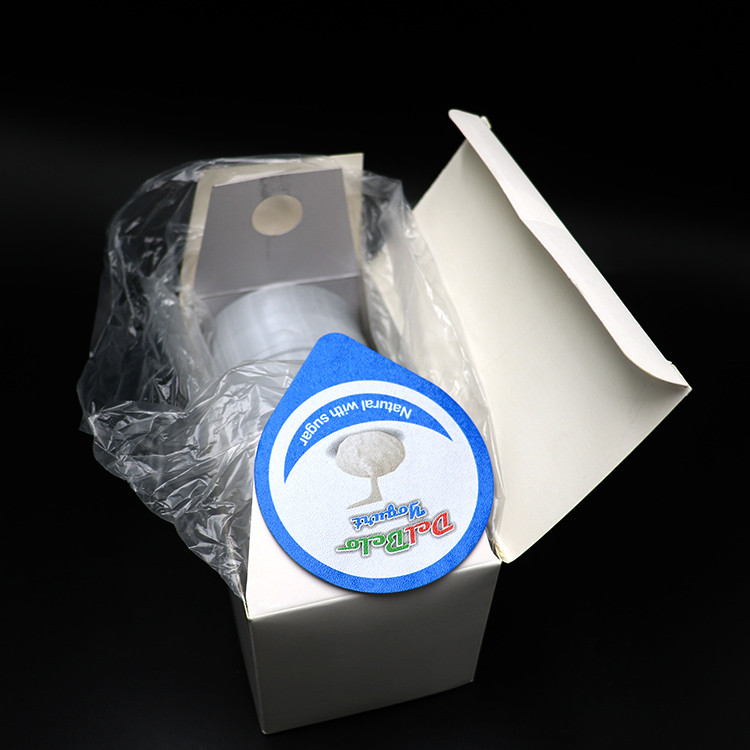 75.5mm Die Cut Foil Lidding VMPET Yogurt Lids Recyclable Anti Acid