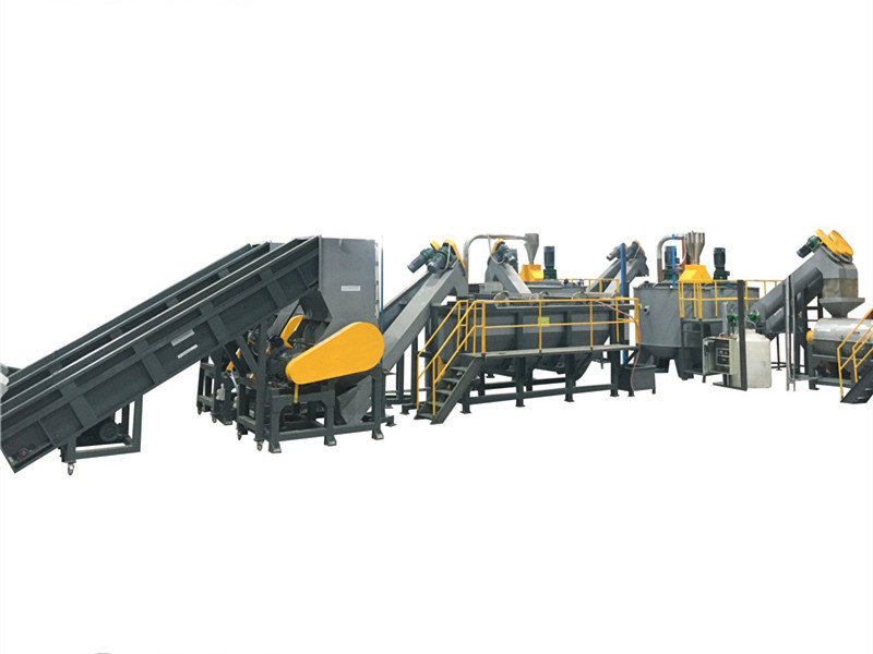 415v Plastic Recycling Line Pet Bottle Flakes Washing Dewatering Pelletizing