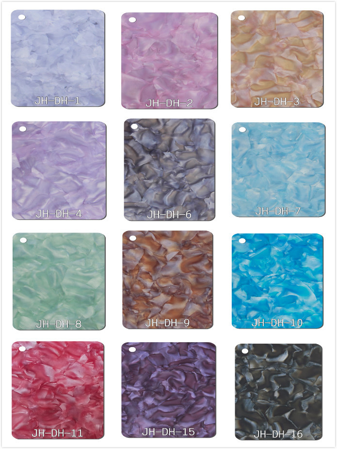 Flexible Blue Pearl Acrylic Sheets 1050x630mm Perspex Sheet For Earring making