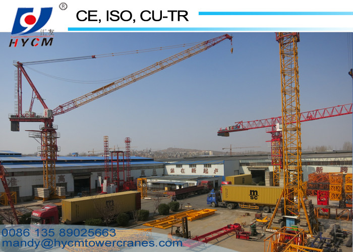 Design for Korean customers 25m Boom Length 6.0ton Max. Load Luffing Jib Tower Crane