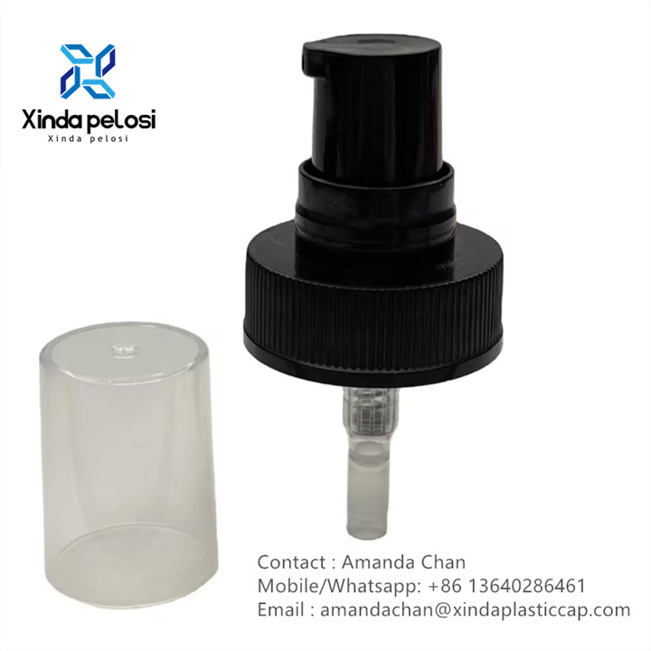 Pp Pump With Ribbed Closure Custom Color Cosmetic Bottle Pump for bottle