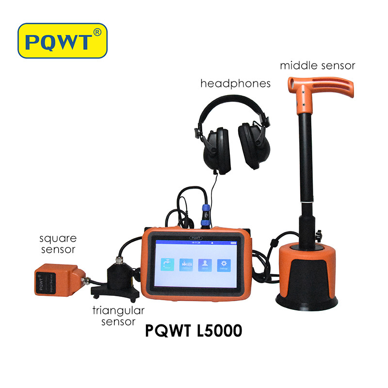 PQWT L5000 Wall Water PVC Pipe Leak Detector Fix Triangular Sensor