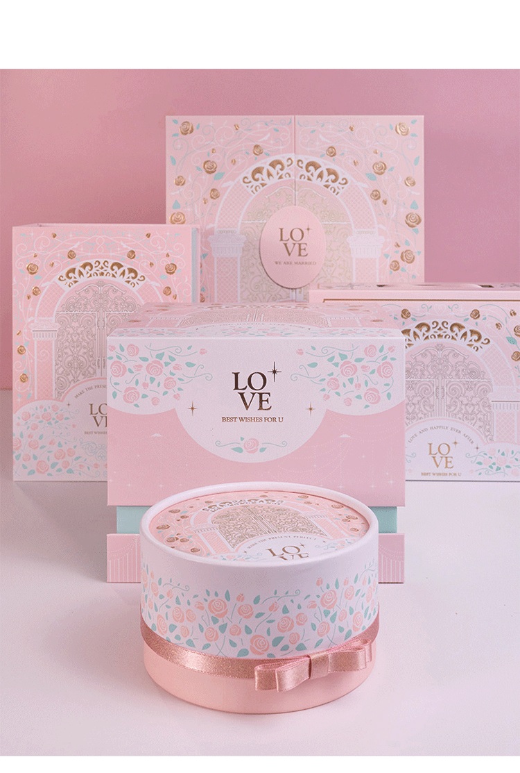 Birthday Candy Package Paper Box Gift Cardboard Box With Ribbon