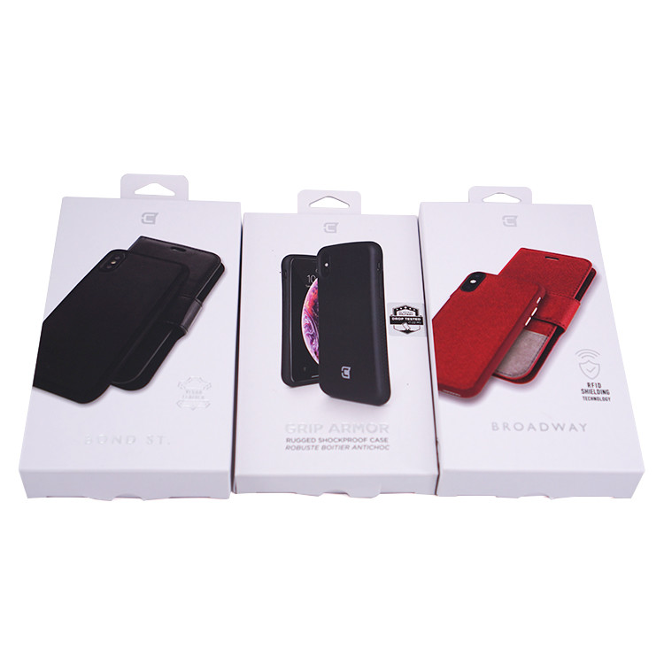 Spot UV Custom Cell Phone Case Packaging Box Printing 105mm*20mm*185mm
