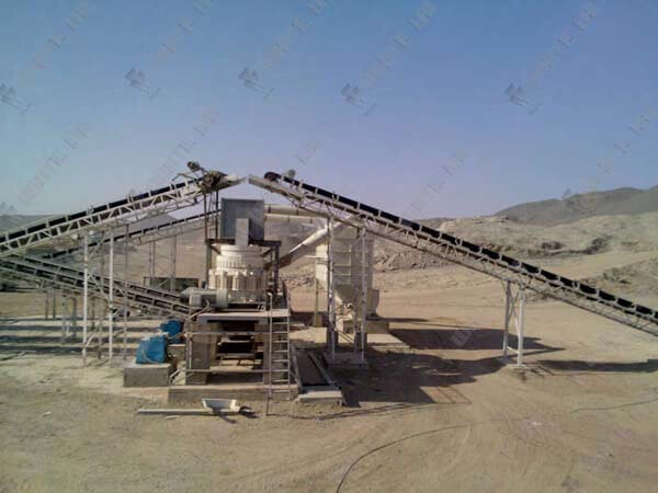 Durable stone crusher plant / mining machinery with cast steel structure
