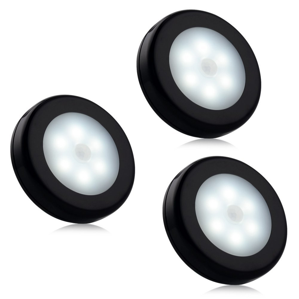 Cordless 3m Distance 3.15inch Battery Operated Motion Sensor Light
