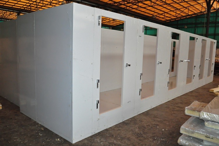 Commercial Cold Storage Cold Room,Mobile Modular Walk In Refrigerator With Fan Cooling