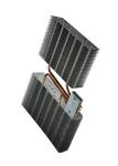 4pcs Heatpipe Extrusion Heat Sink With copper heat pipe Aluminum