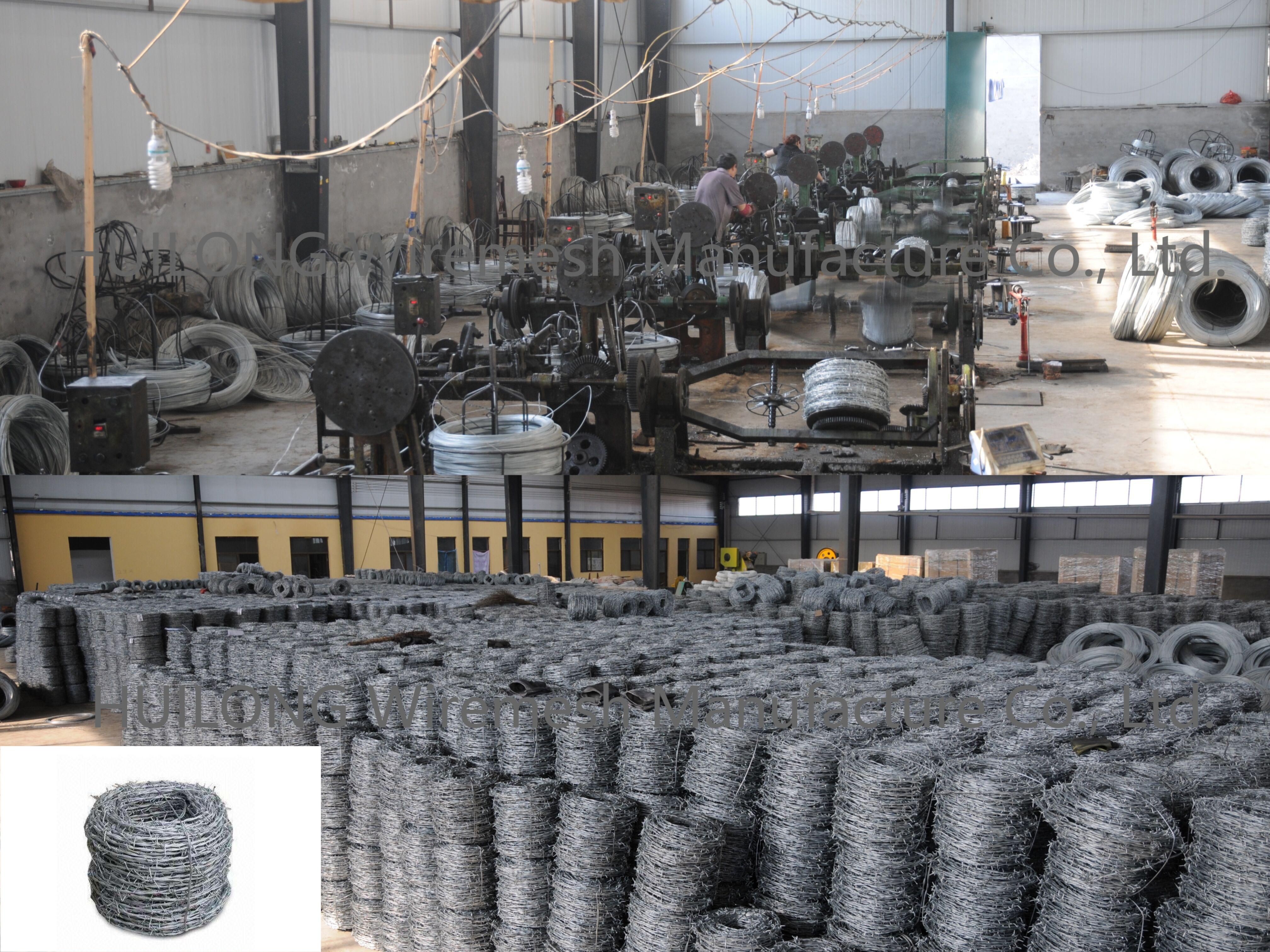 Hot Dipped Galvanized Barbed Wire 12 14 16 Gauge Weather Resistant