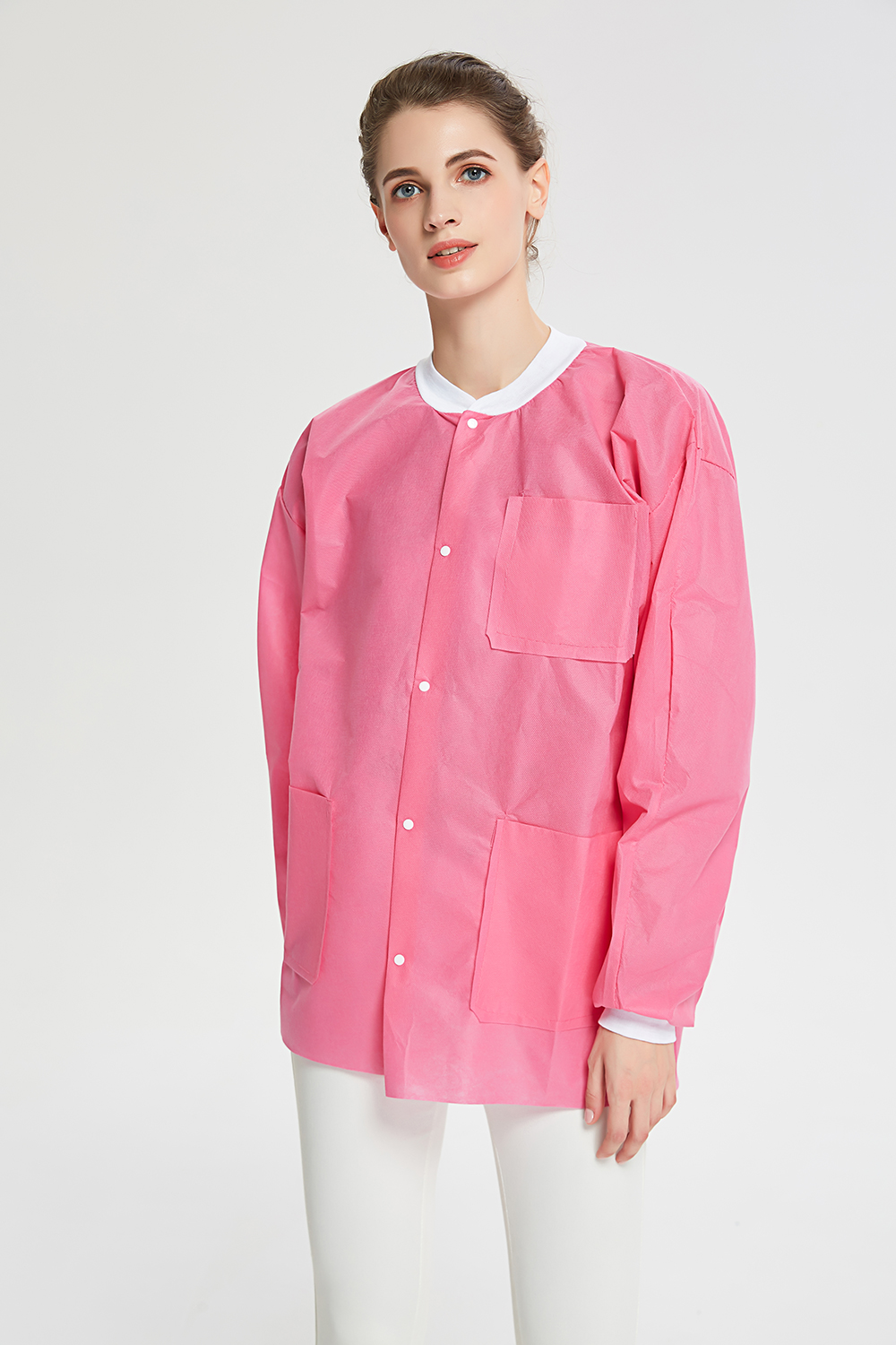 Disposable Isolation gown PP PE SMS CPE Material Level 1 2 3 Medical Surgical Gowns with Knitted Cuffs
