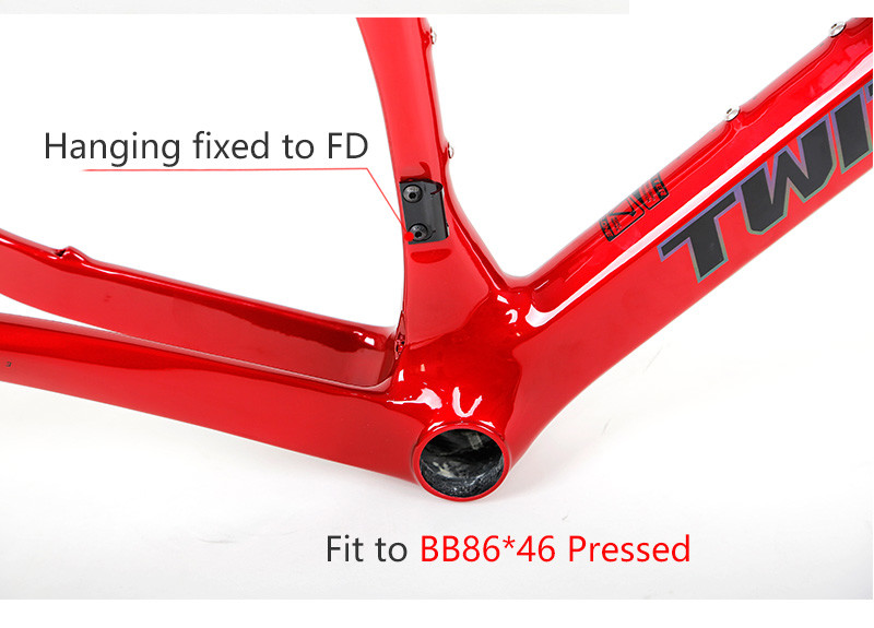 Durable T900 Carbon Gravel Bike Frame With Disc Brake Fat Tire Carbon Bike Frame