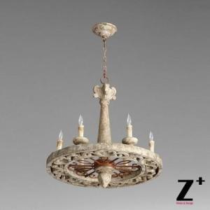 China America cottage Farmhouse vintage wheel wooden chandelier woodern lamp(WH-CI-115) wholesale