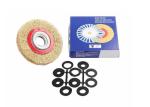 Metal Polishing 8Inch Crimped Brass Coated Steel Wire Wheel Brush