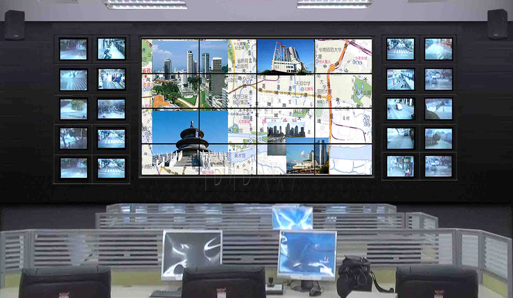 Super Thin Bezel 4K Multi Screen Display Wall 3x3 Support DVI VGA AV YPBPR Signals