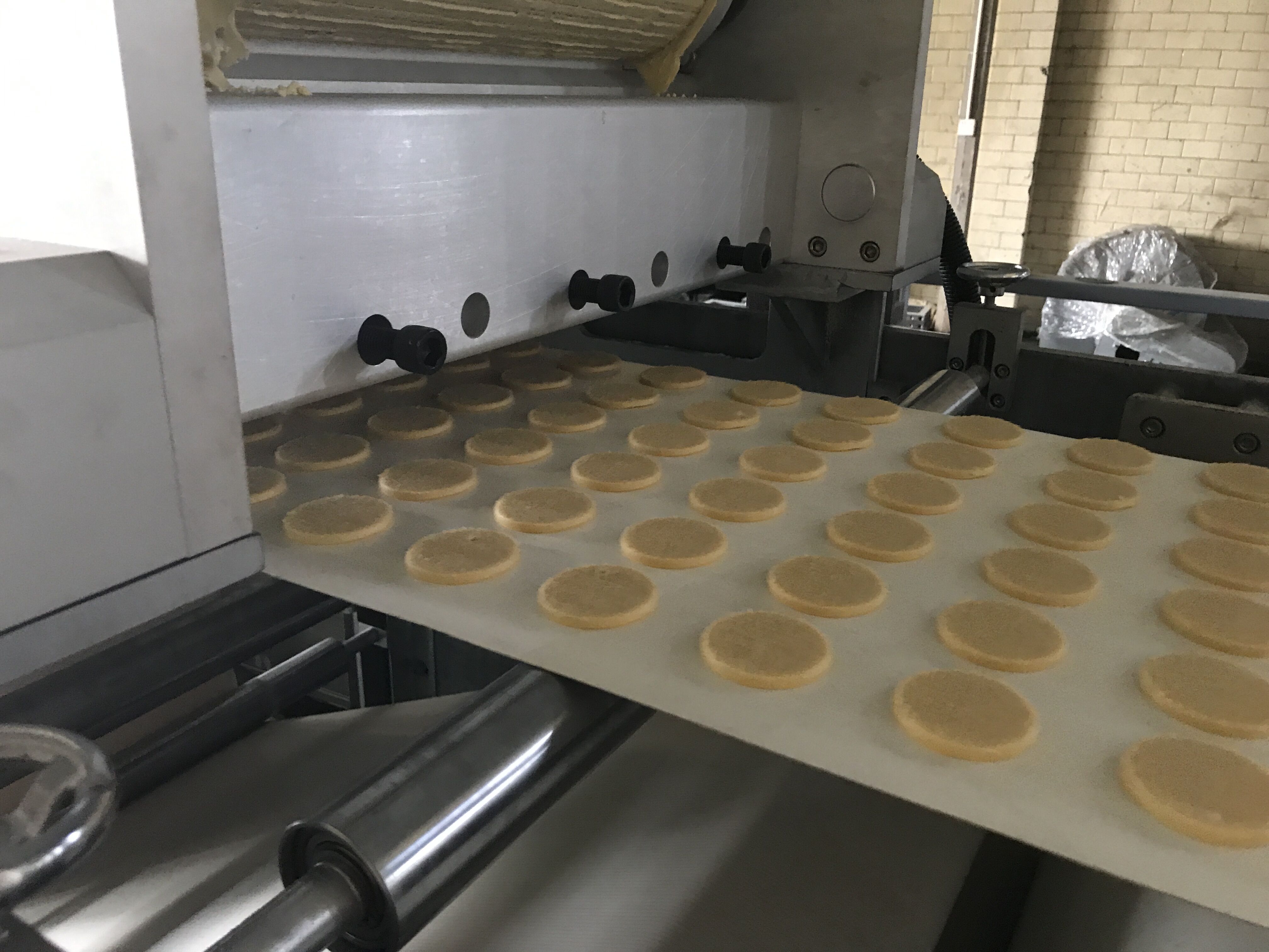 Wire Cut And Deposit PLC Control Cookies Making Machine 100-200kg/h Capacity