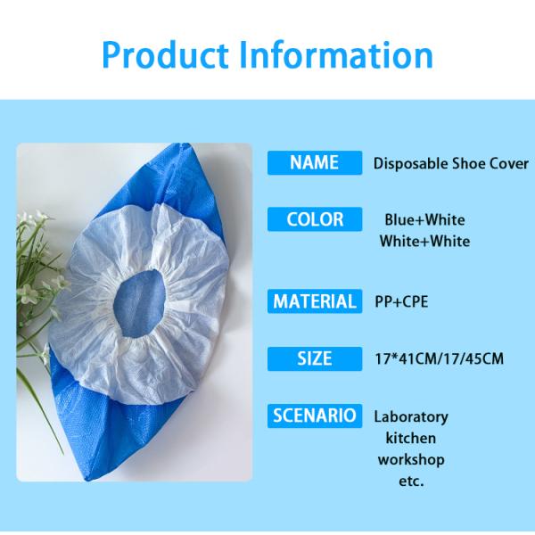 1000pcs One Carton Best Sell Disposable Shoe Covers Waterproof Non-Slip Plastic Boot Covers Protective Shoe Cover