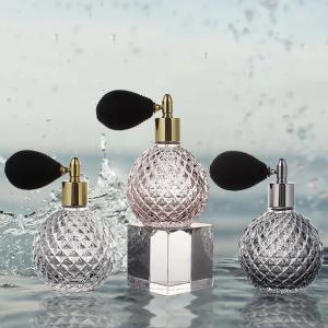 China 100ml Glass Cosmetic Containers Design Airbag Glass Perfume Spray Bottle wholesale