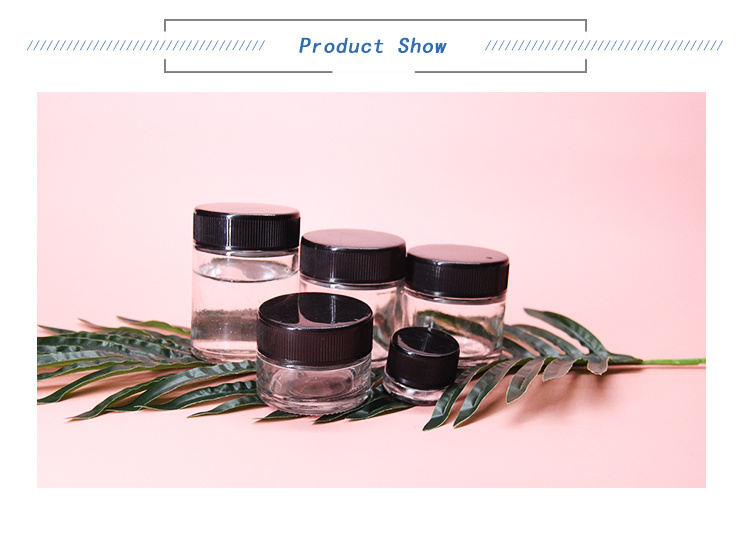 5oz 6oz 8oz 10oz Round Glass Packing Jar with Child Proof Lid