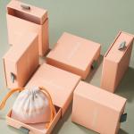 Paperboard Pink Jewelry Gift Boxes Personalized Color