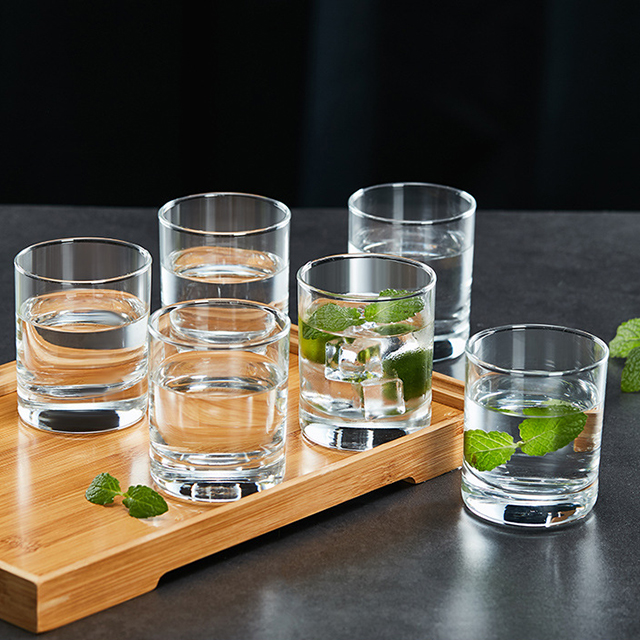 Promotion custom Lead Free Crystal Unique 220ml Whiskey Glass