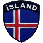 Shrink proof 3D Country Flag Embroidered Police Badge