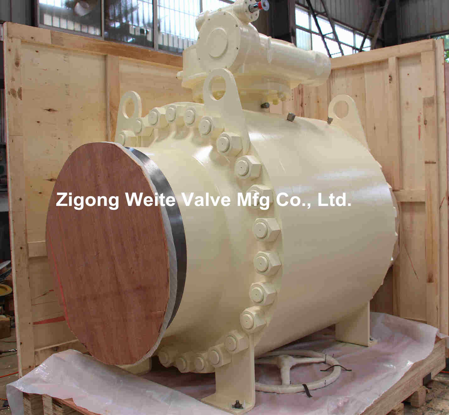 Class 900 Pipeline Ball Valve API6D 30 Inch Trunnion Style Bare Stem