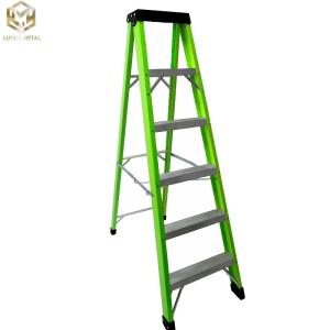 China Herringbone FRP Aluminium Telescopic Ladder With Pulley Insulated wholesale