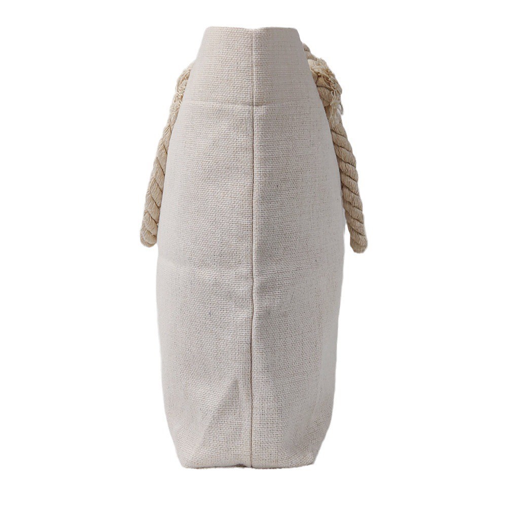 Customized Blank Linen Sublimation Jute Shopping Bag For Sublimation Printing