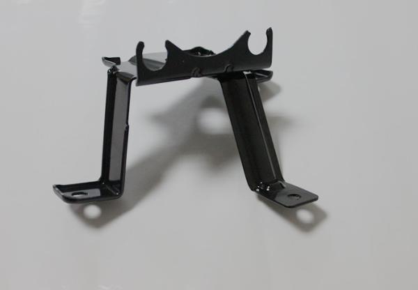 metal stamping parts, black coated steel stamping support bracket