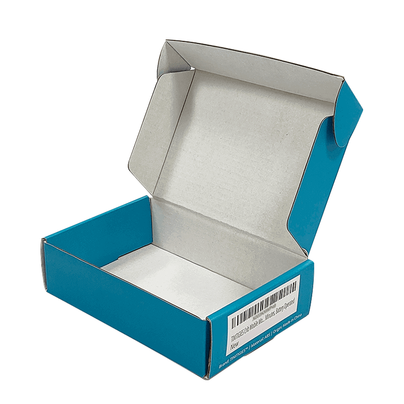 Matte Surface Finish Custom Logo Printed Flat pack Corrugated Die Cut Folding Kraft Box