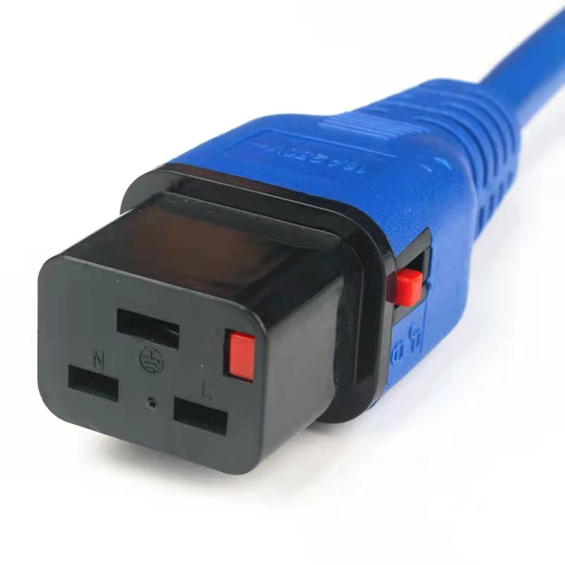 Extension CE VDE IEC Plug Power Cord C13 C14 C19 C20 Locking