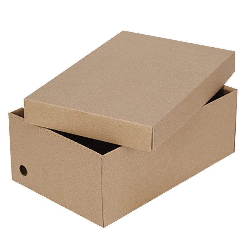Corrugated Paper Footwear Packaging Box , CMYK Biodegradable Shipping Boxes With Lid