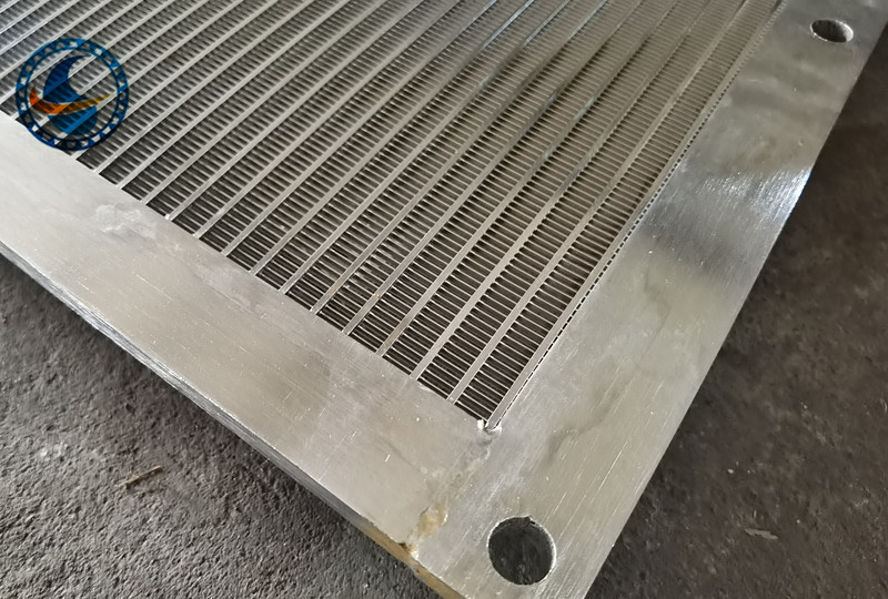 Duplex Steel 2507 Wedge Wire Panel Vee Shaped Flat Screen
