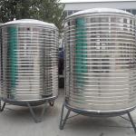 Ss304 / 316 Round Metal Water Tank , Durable Round Water Storage Tanks