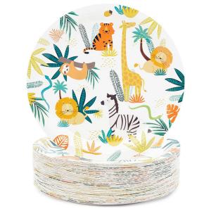 China Christmas Themed Party Coloured Sturdy Fancy Disposable Dinner Plates wholesale