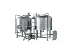 Shinning Mirror Polish 2 Vessel Brewhouse / Microbrewery Equipment Steam Heating