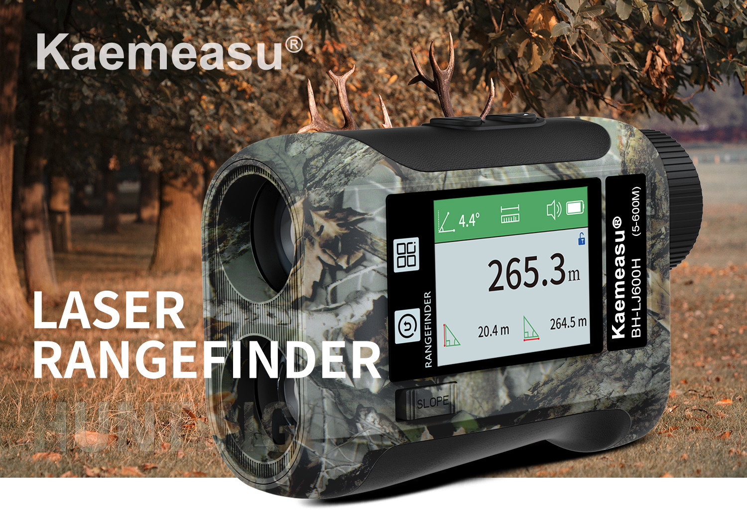 kaemeasu High Accuracy Laser Rangefinder USB Charging model Hunting Range Finder With Slope Switch J1500