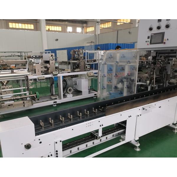 Automatic Control Sanitary Pad Packaging Making Machine 380 V 3 Phase Low Noise