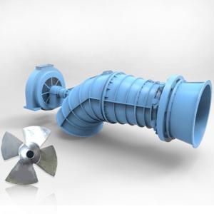 China Water Powered Tubular Water Turbine / Hydro Tubular Turbine 500kw wholesale