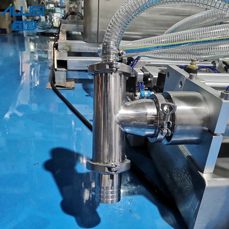 Stainless Steel Pneumatic Liquid Filling Machine Horizontal Automatic Bottle Filling