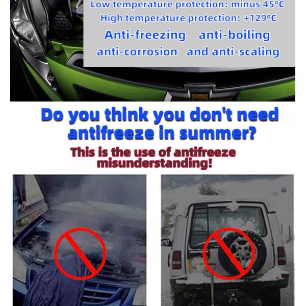 OAR Organic Synthetic Antifreeze Coolant Add to Water Tank for Optimal Performance