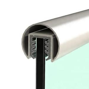 China Anodizing Architectural Aluminium Profiles For Glass Railing Terrace Balustrade wholesale