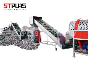 China Compact PET Bottle Washing Machine / Plastic Recycling Washing Plant 1000kg/h wholesale