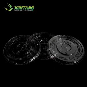 China Eco Friendly Clear CPLA Lids , 45mm Biodegradable Coffee Cup Lids wholesale