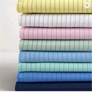 China Uniforms Esd Clothing Material 100% Polyester Plaid Electrically Conductive Fiber Fabric wholesale