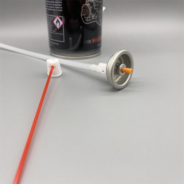 Heavy-Duty 360 Degree Aerosol Valve With Actuator for Automotive Lubricants and Degreasers with Clog-Resistant and Precision Nozzle
