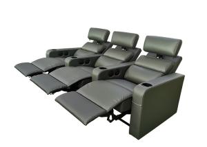 China Natural Leather Recliner Adjustable Theater Seating wholesale