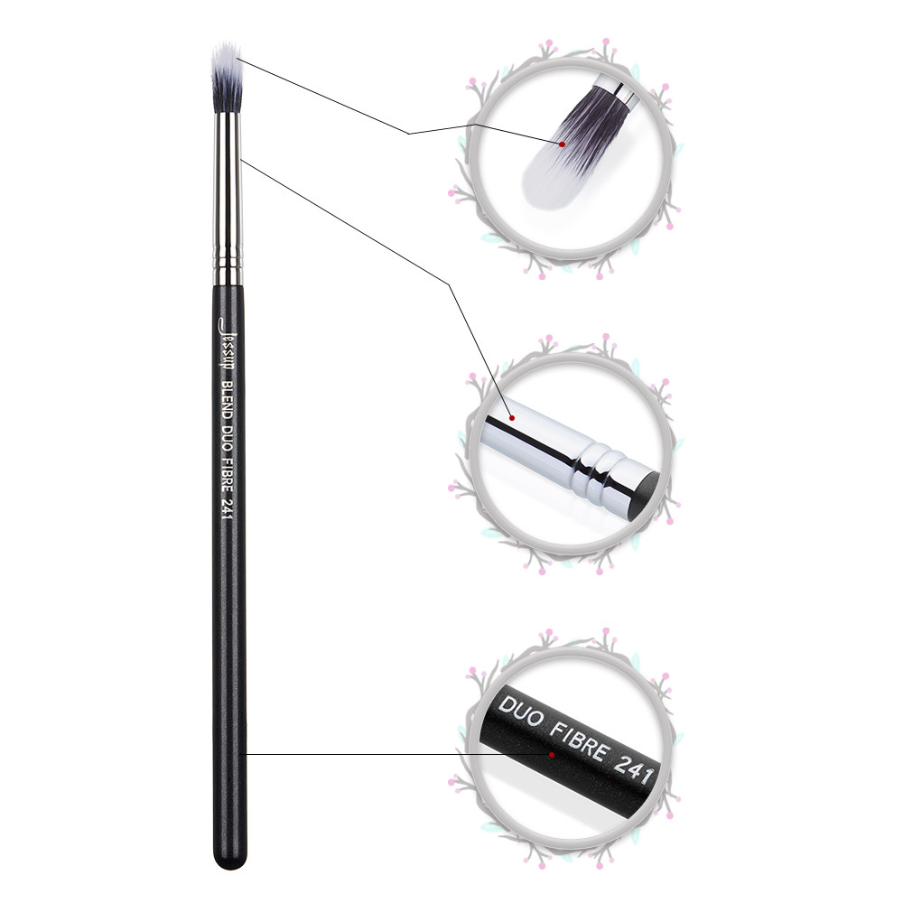 Durable Duo Fiber Individual Makeup Brushes Precise Tapered Tip