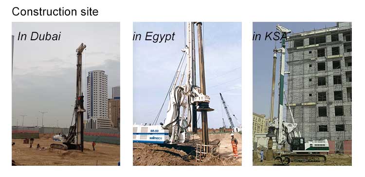 Kellyway Foundation Kelly Bar Drill Rig , Drilling Rig Accessories 406mm Diameter